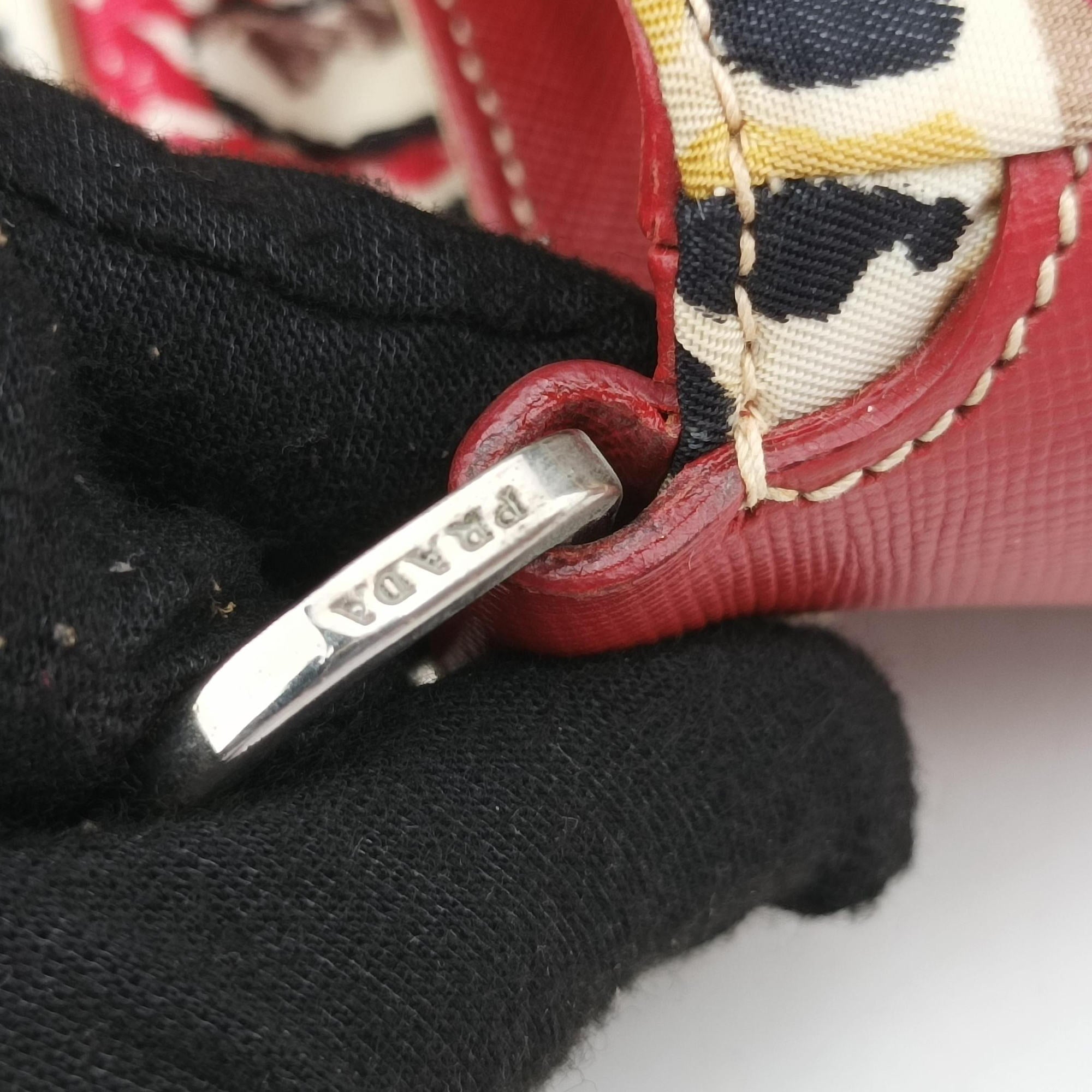 Vintage Prada Tessuto pocket Multicolour Cloth×leather  shoulderbag | stylenewstar
