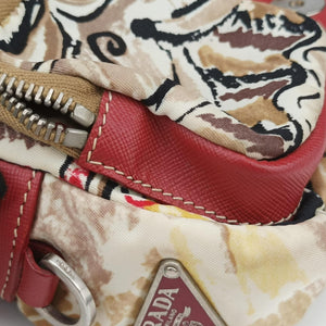 Vintage Prada Tessuto pocket Multicolour Cloth×leather  shoulderbag | stylenewstar
