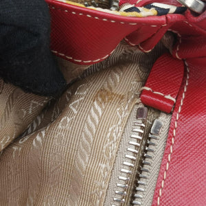Vintage Prada Tessuto pocket Multicolour Cloth×leather  shoulderbag | stylenewstar