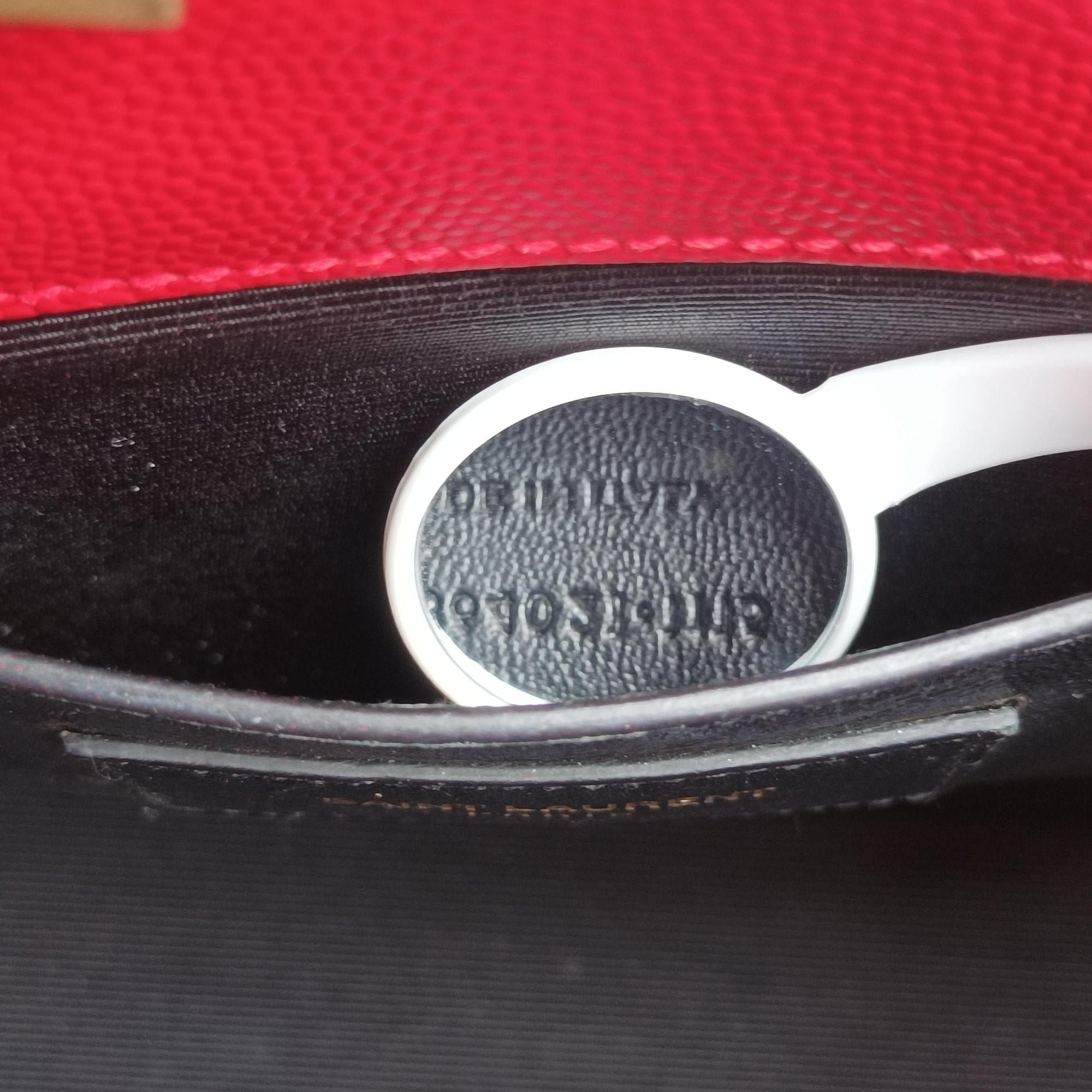 Pre-owned Yves Saint Laurent KATE Red Leather 364021 shoulderbag | stylenewstar