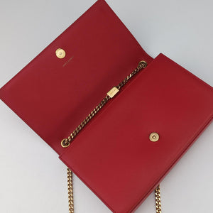 Pre-owned Yves Saint Laurent KATE Red Leather 364021 shoulderbag | stylenewstar