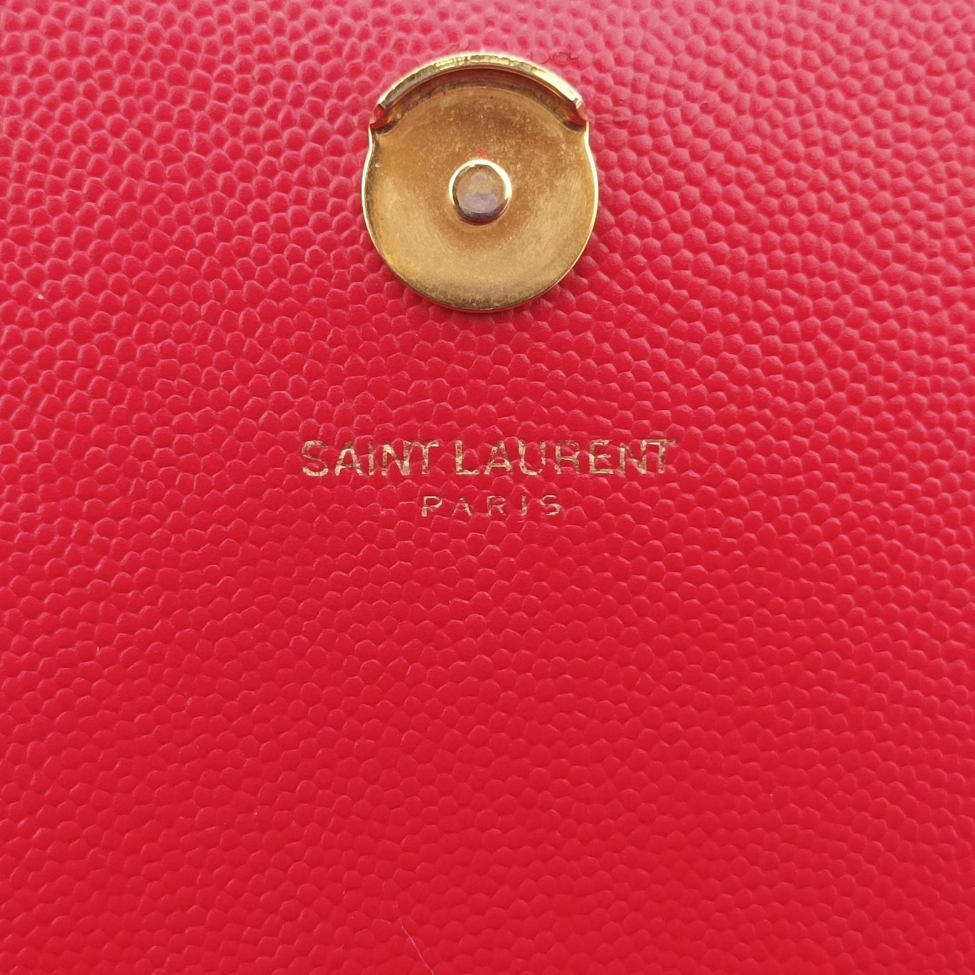 Pre-owned Yves Saint Laurent KATE Red Leather 364021 shoulderbag | stylenewstar