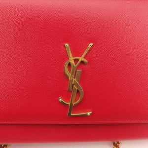 Pre-owned Yves Saint Laurent KATE Red Leather 364021 shoulderbag | stylenewstar