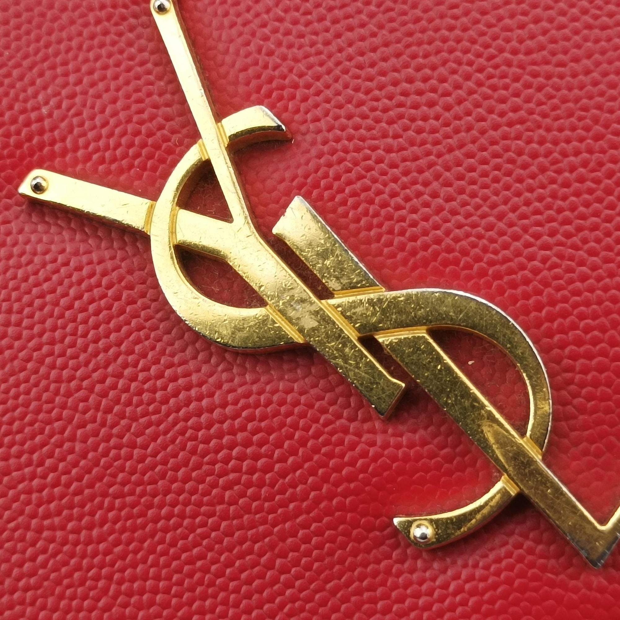 Pre-owned Yves Saint Laurent KATE Red Leather 364021 shoulderbag | stylenewstar