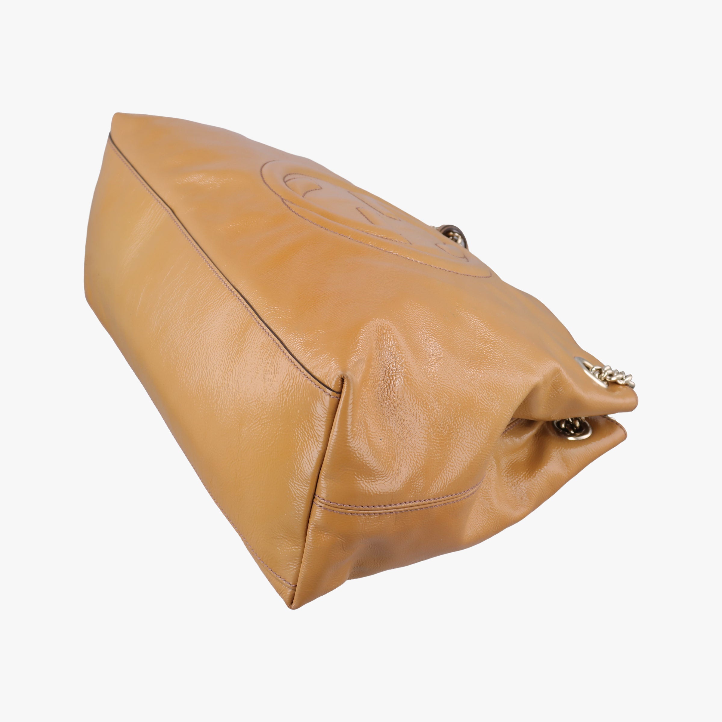 Secondhand Gucci Soho Beige Patent Leather 308982 shoulderbag | stylenewstar