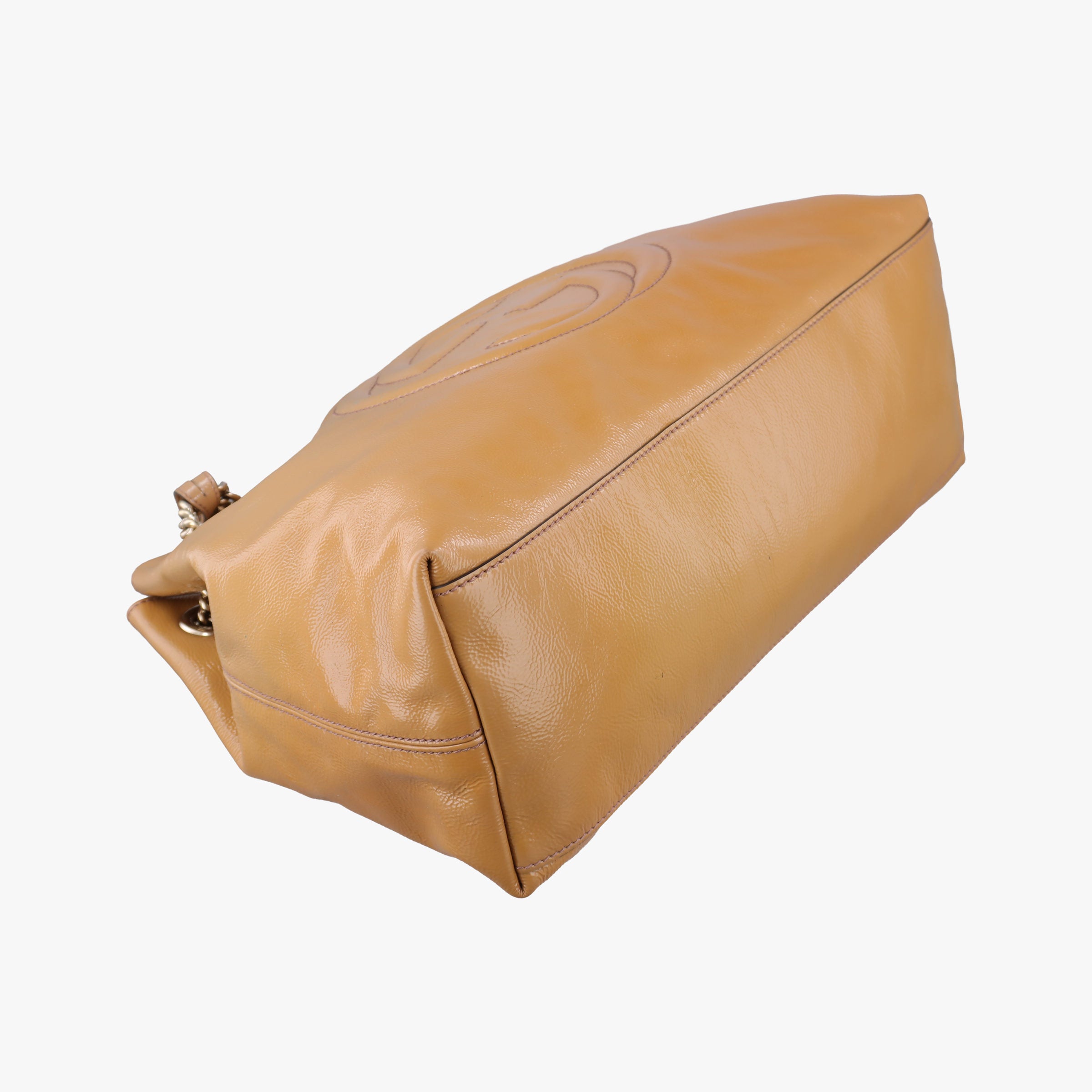 Secondhand Gucci Soho Beige Patent Leather 308982 shoulderbag | stylenewstar