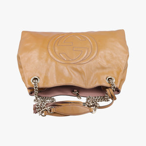Secondhand Gucci Soho Beige Patent Leather 308982 shoulderbag | stylenewstar