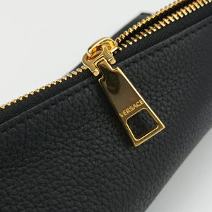 Vintage VERSACE Medusa Black Leather  clutchbag | stylenewstar