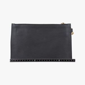 Vintage VERSACE Medusa Black Leather  clutchbag | stylenewstar
