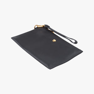 Vintage VERSACE Medusa Black Leather  clutchbag | stylenewstar