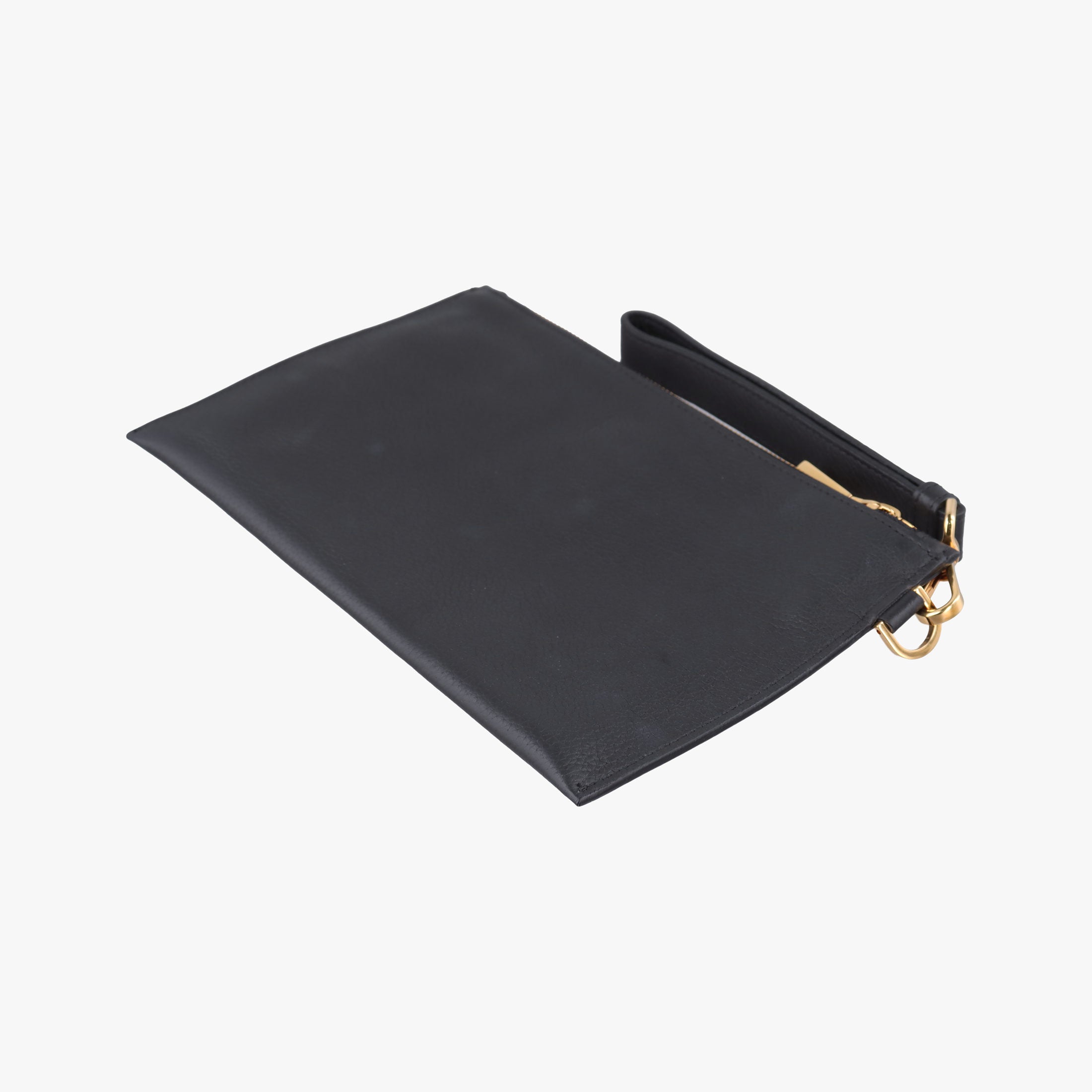 Vintage VERSACE Medusa Black Leather  clutchbag | stylenewstar