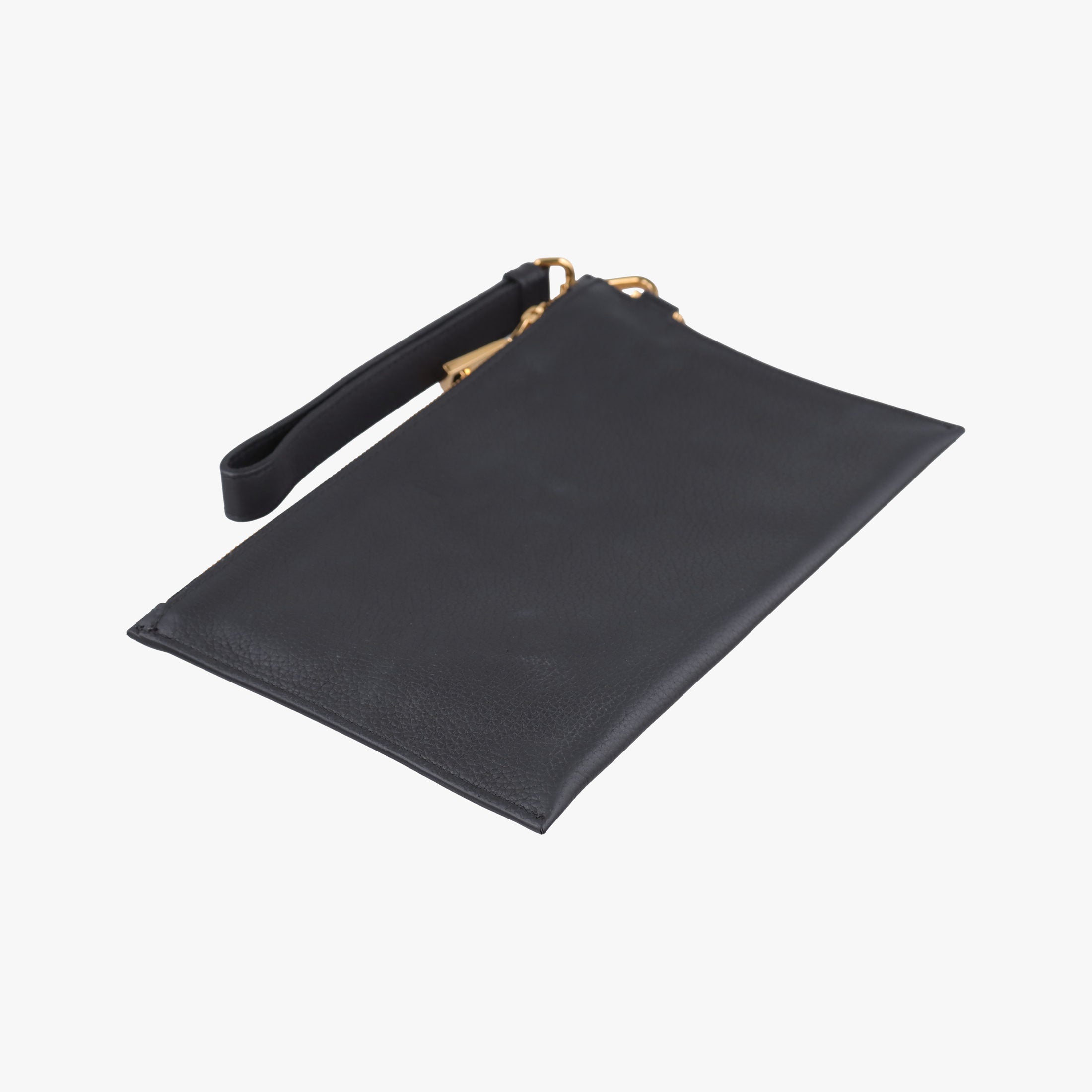 Vintage VERSACE Medusa Black Leather  clutchbag | stylenewstar