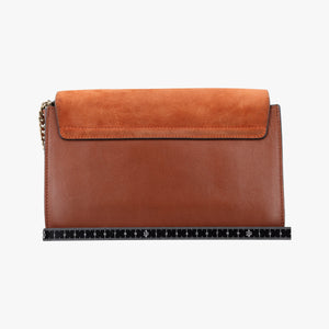 Pre-owned Chloe FAYE Brown Suede × leather  shoulderbag | stylenewstar
