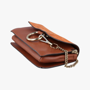 Pre-owned Chloe FAYE Brown Suede × leather  shoulderbag | stylenewstar