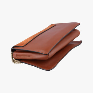 Pre-owned Chloe FAYE Brown Suede × leather  shoulderbag | stylenewstar