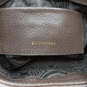 Pre-owned Balenciaga The Hacker Jackie brown x beige x multicolor PVC coated canvas×leather 680132 shoulderbag | stylenewstar