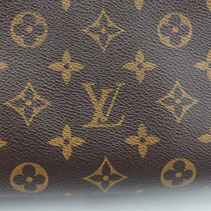 Pre-owned Louis Vuitton TORRES Brown×black Monogram Macassar×calf leather M40387 shoulderbag | stylenewstar