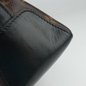 Pre-owned Louis Vuitton TORRES Brown×black Monogram Macassar×calf leather M40387 shoulderbag | stylenewstar