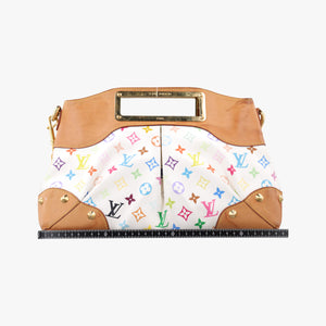 Pre-owned Louis Vuitton JUDY MM white Monogram Multicolor M40255 shoulderbag | stylenewstar