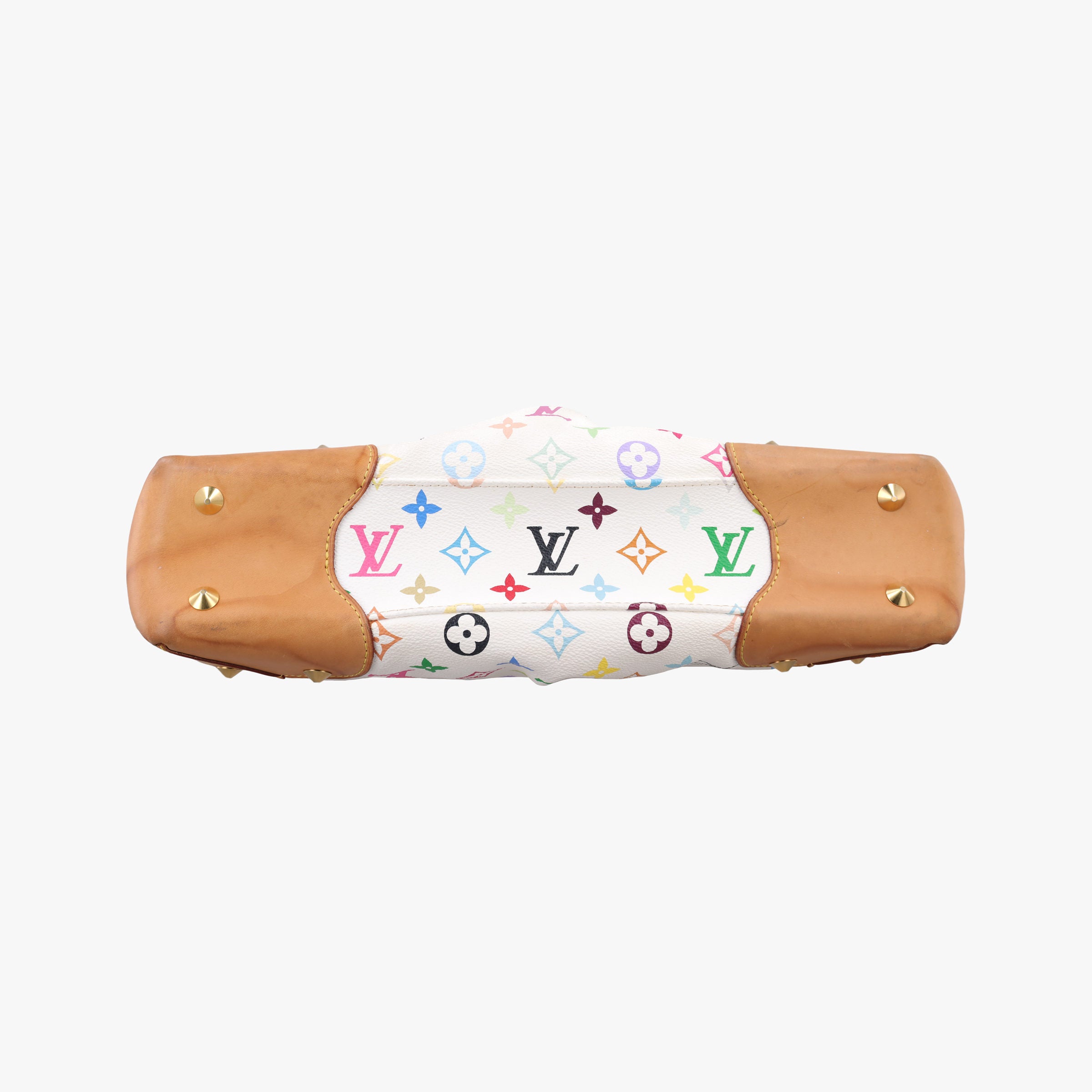 Pre-owned Louis Vuitton JUDY MM white Monogram Multicolor M40255 shoulderbag | stylenewstar