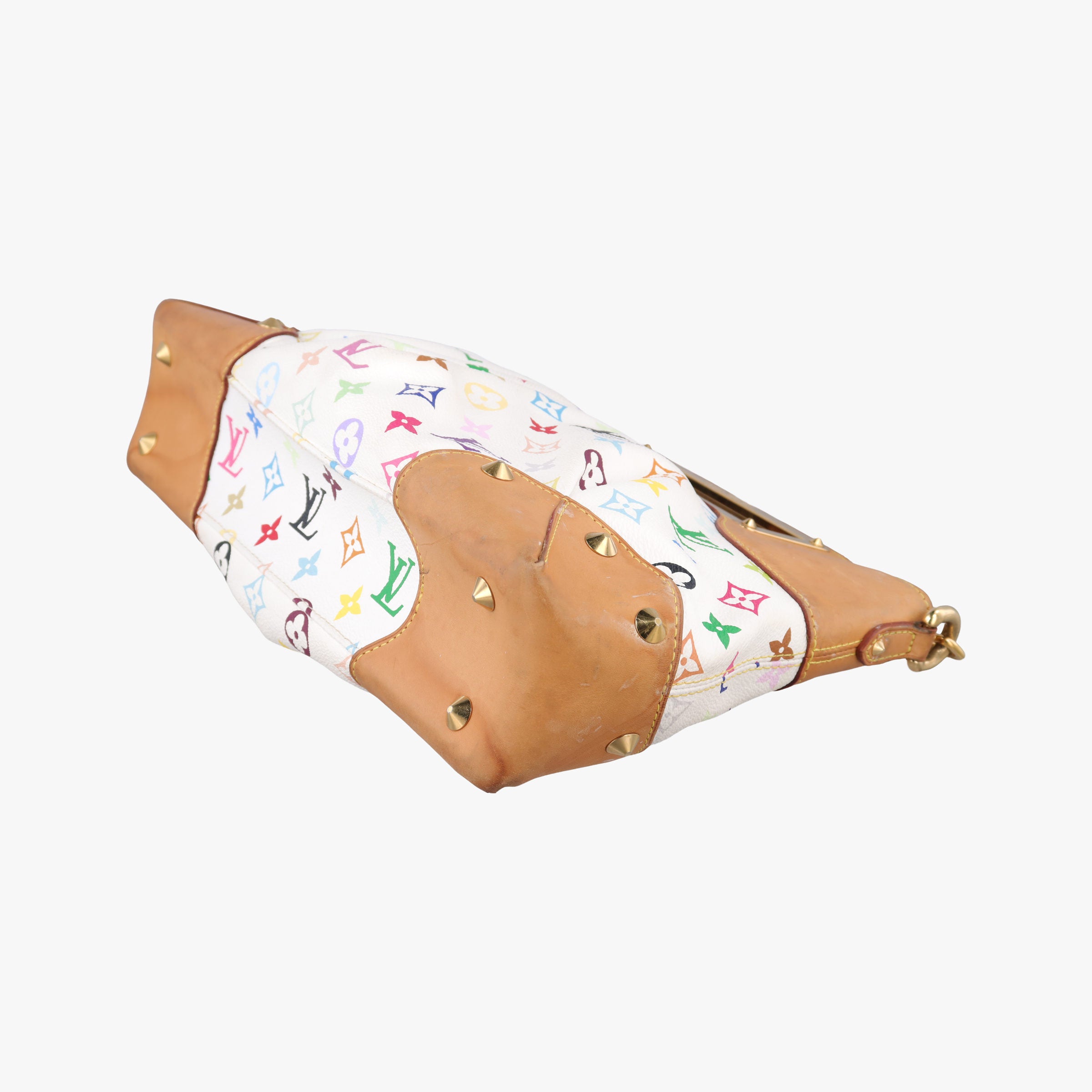 Pre-owned Louis Vuitton JUDY MM white Monogram Multicolor M40255 shoulderbag | stylenewstar