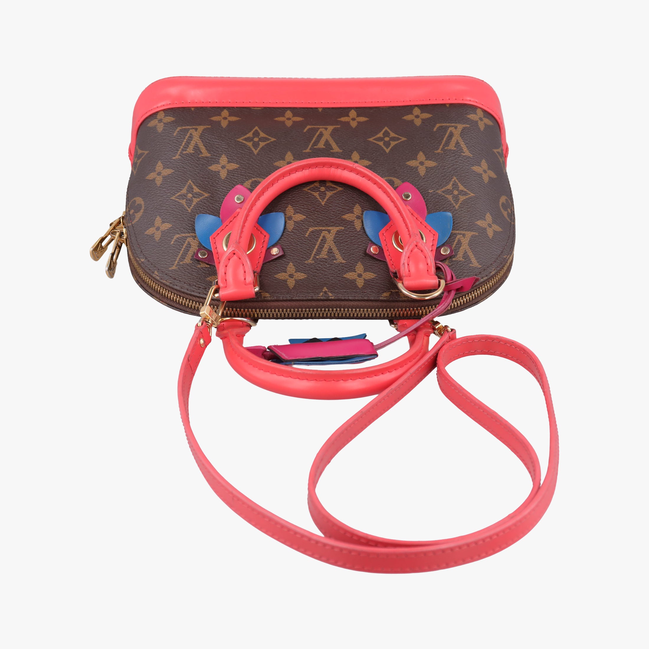 Pre-owned Louis Vuitton Alma BB　 Brown×Flamingo Monogram Canvas aMonogram Totem M41659 shoulderbag | stylenewstar