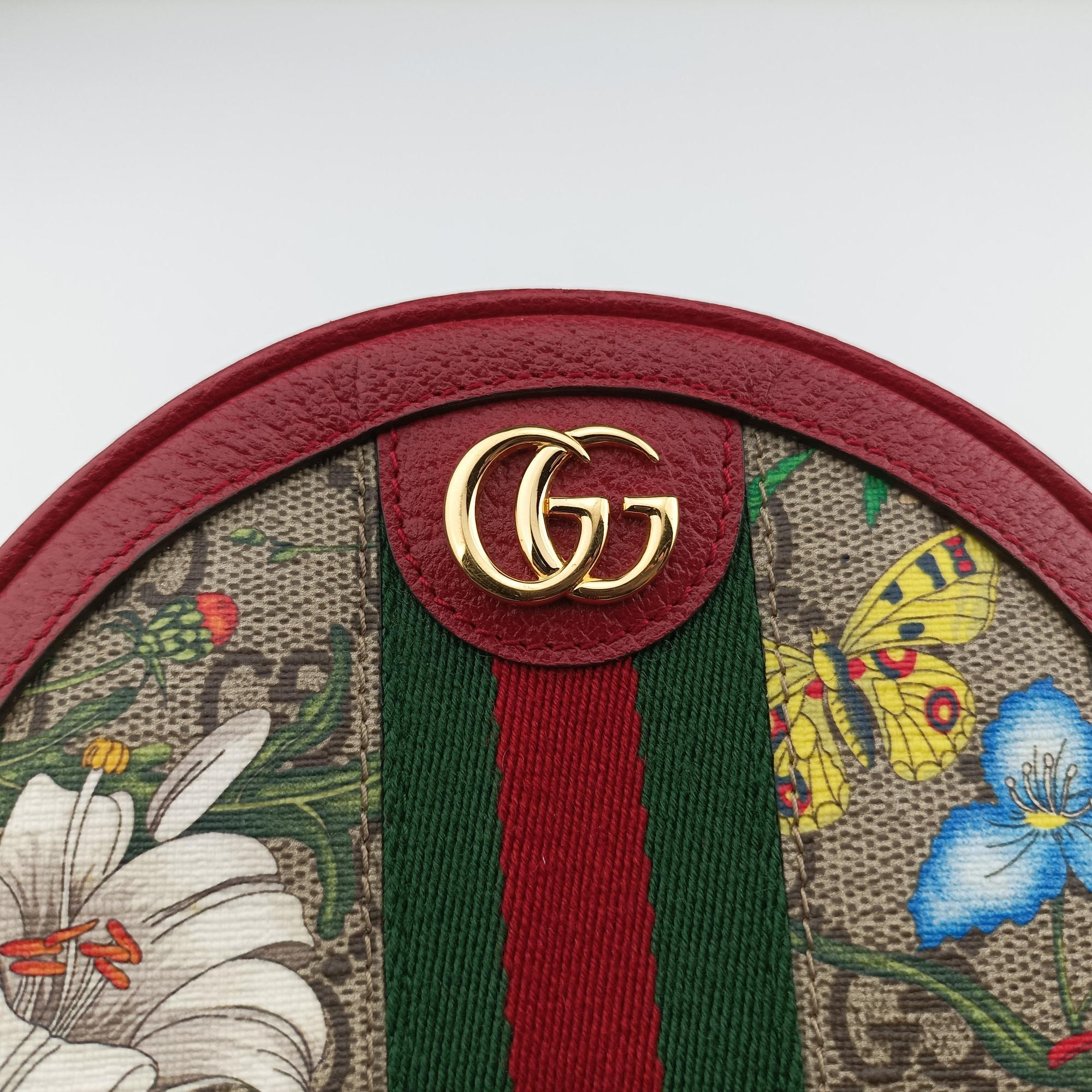 Pre-owned Gucci Ophidia Multicolour PVC coated canvas×Leather 598661 backpack/rucksack | stylenewstar