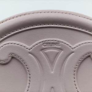 Pre-owned Celine Oval Purse Cuir Triomphe Pink Leather  shoulderbag | stylenewstar