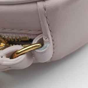 Pre-owned Celine Oval Purse Cuir Triomphe Pink Leather  shoulderbag | stylenewstar