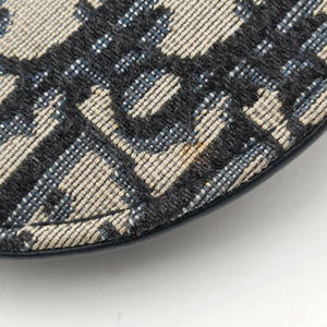 Pre-owned Christian Dior Saddle Gray×Navy Jacquard  bum bag/waist bag | stylenewstar