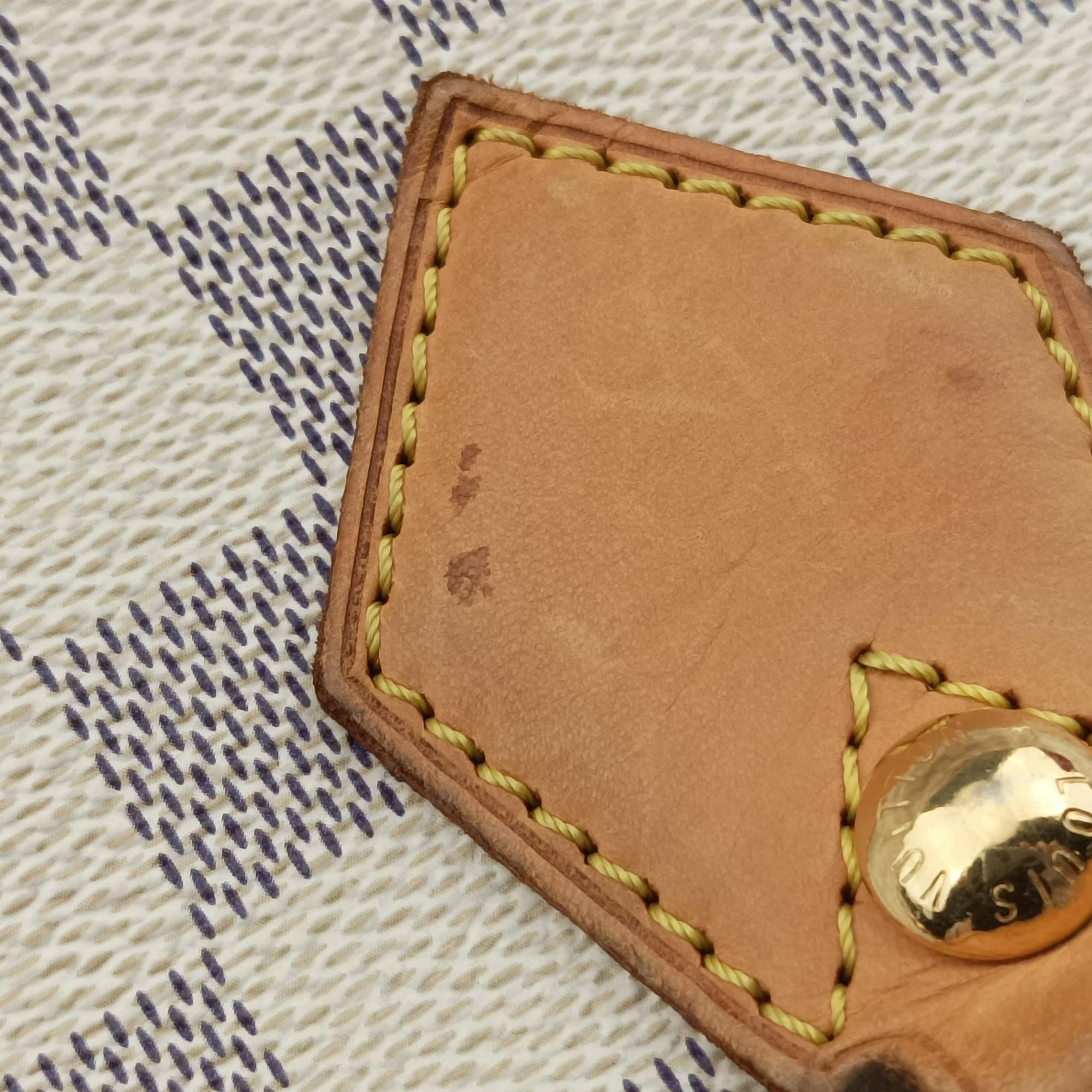 Secondhand Louis Vuitton SALEYA MM AZUR Damier Canvas N51185 handbag | stylenewstar