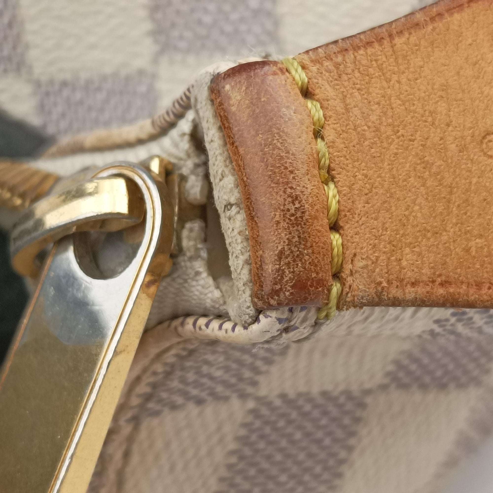 Secondhand Louis Vuitton SALEYA MM AZUR Damier Canvas N51185 handbag | stylenewstar