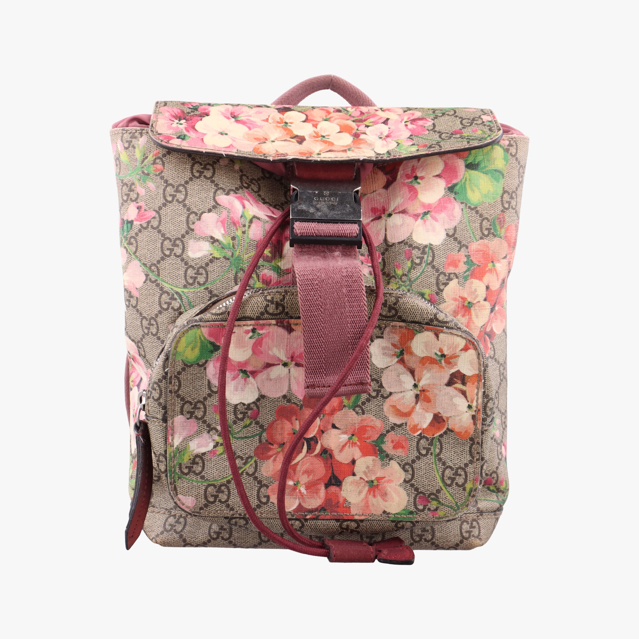 Pre-owned Gucci GG Blooms Beige×Multicolour PVC coated canvas 410544 backpack/rucksack | stylenewstar
