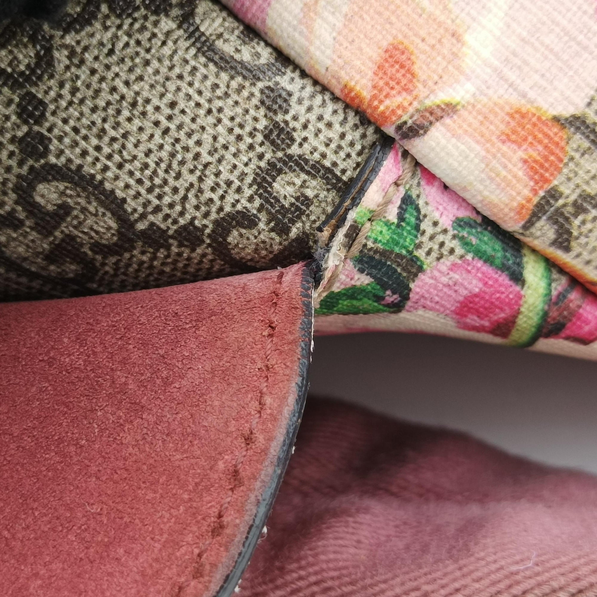 Pre-owned Gucci GG Blooms Beige×Multicolour PVC coated canvas 410544 backpack/rucksack | stylenewstar
