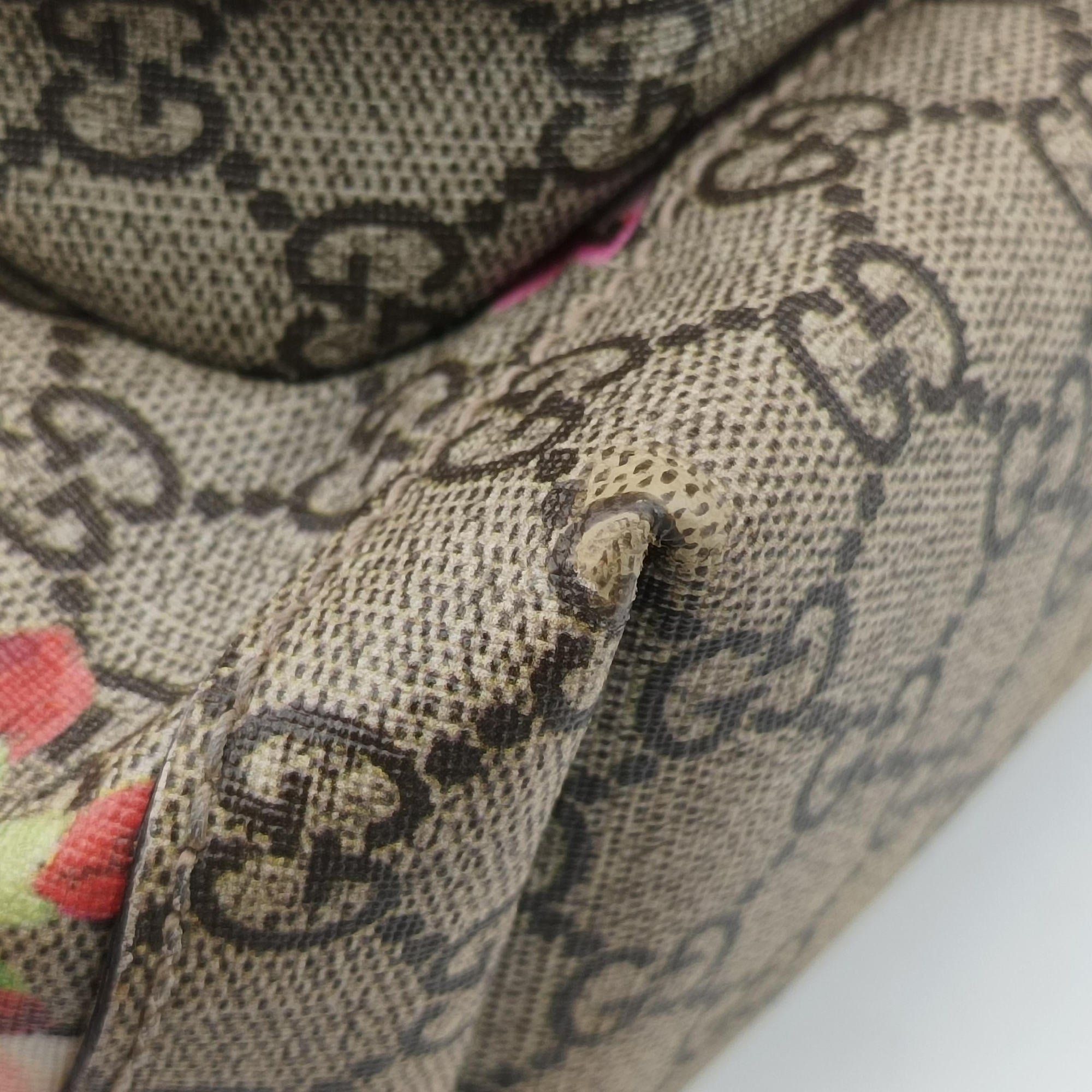 Pre-owned Gucci GG Blooms Beige×Multicolour PVC coated canvas 410544 backpack/rucksack | stylenewstar