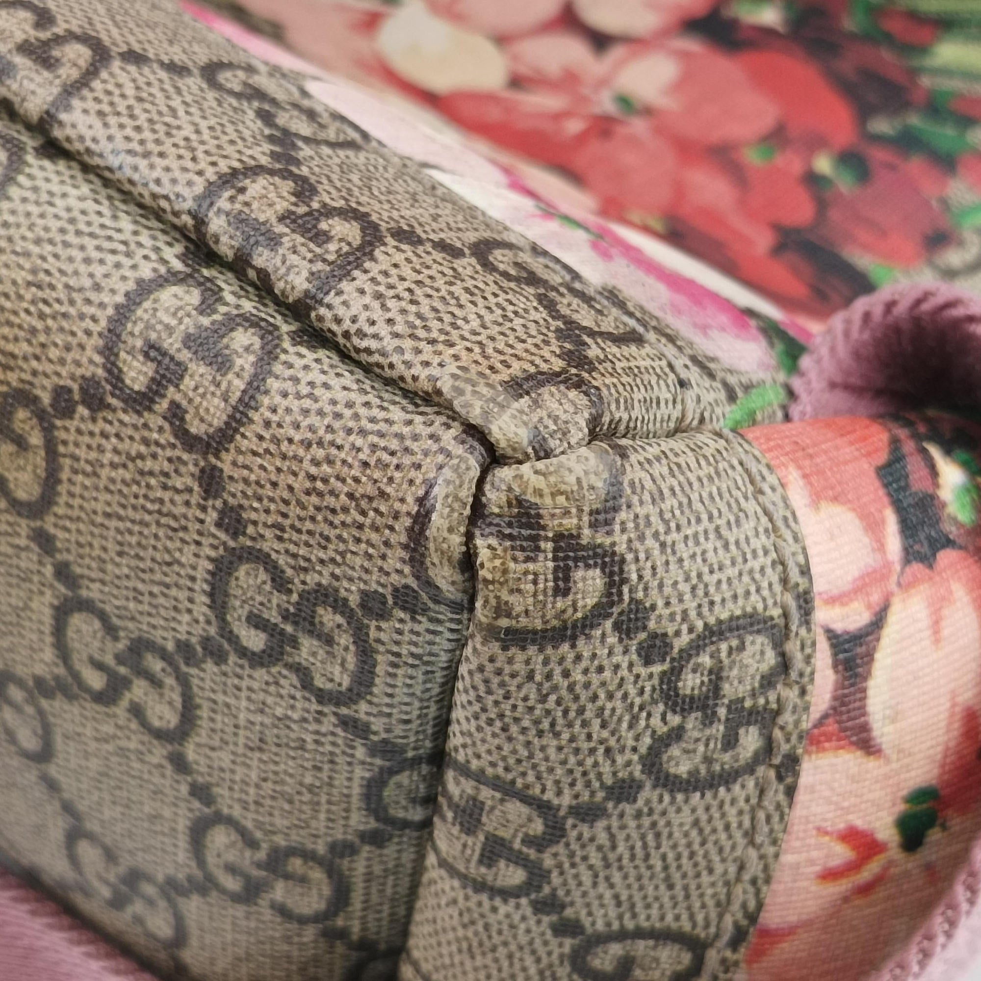 Pre-owned Gucci GG Blooms Beige×Multicolour PVC coated canvas 410544 backpack/rucksack | stylenewstar