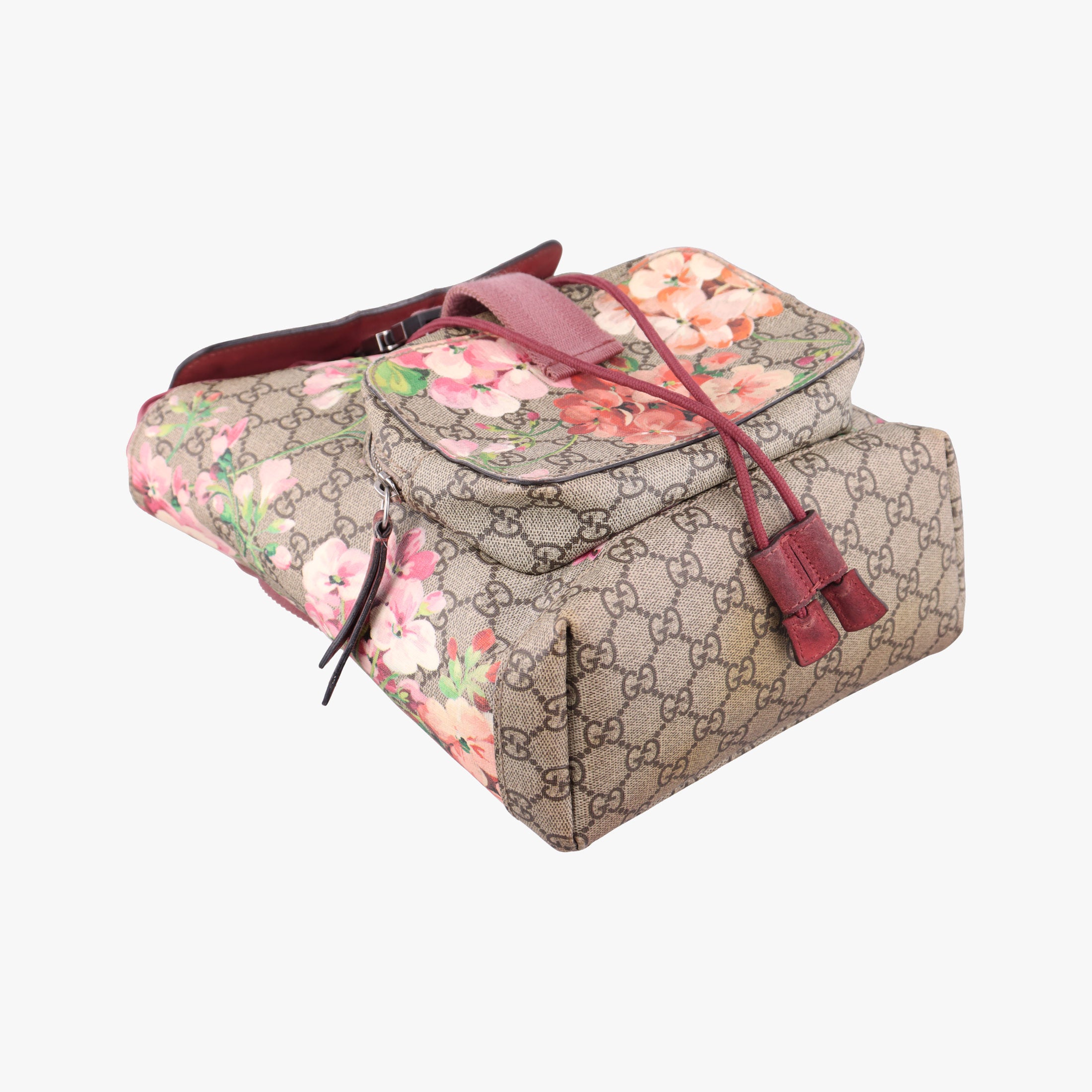Pre-owned Gucci GG Blooms Beige×Multicolour PVC coated canvas 410544 backpack/rucksack | stylenewstar