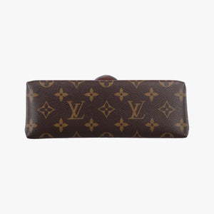 Pre-owned Louis Vuitton LOCKY BB Brown×ROSE POUDRE Monogram Canvas×calf leather M44080 shoulderbag | stylenewstar