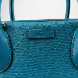 Secondhand Gucci Bright Diamante Blue Leather 354332 shoulderbag | stylenewstar