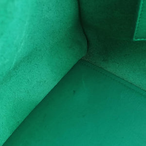 Pre-owned Yves Saint Laurent Y Ligne Petit Cabas Green Leather 311210 shoulderbag | stylenewstar