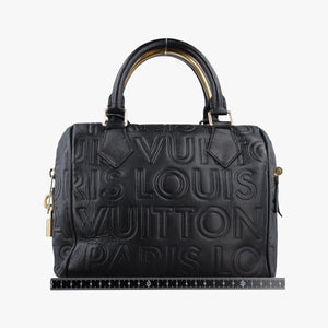Vintage Louis Vuitton Paris Spool Speedy Mini 20 BLACK Leather M95814 shoulderbag | stylenewstar