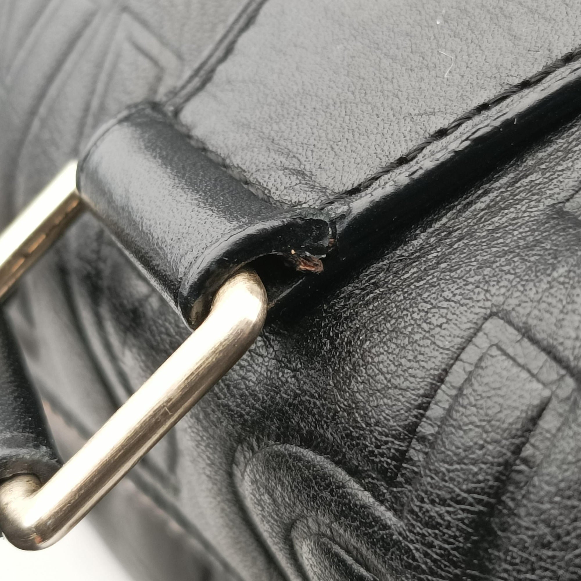 Vintage Louis Vuitton Paris Spool Speedy Mini 20 BLACK Leather M95814 shoulderbag | stylenewstar