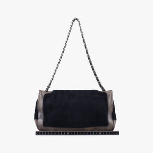 Vintage Chanel Sport Line Black×khaki Terry cloth×perforated leather A46094 shoulderbag | stylenewstar