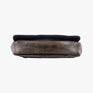 Vintage Chanel Sport Line Black×khaki Terry cloth×perforated leather A46094 shoulderbag | stylenewstar