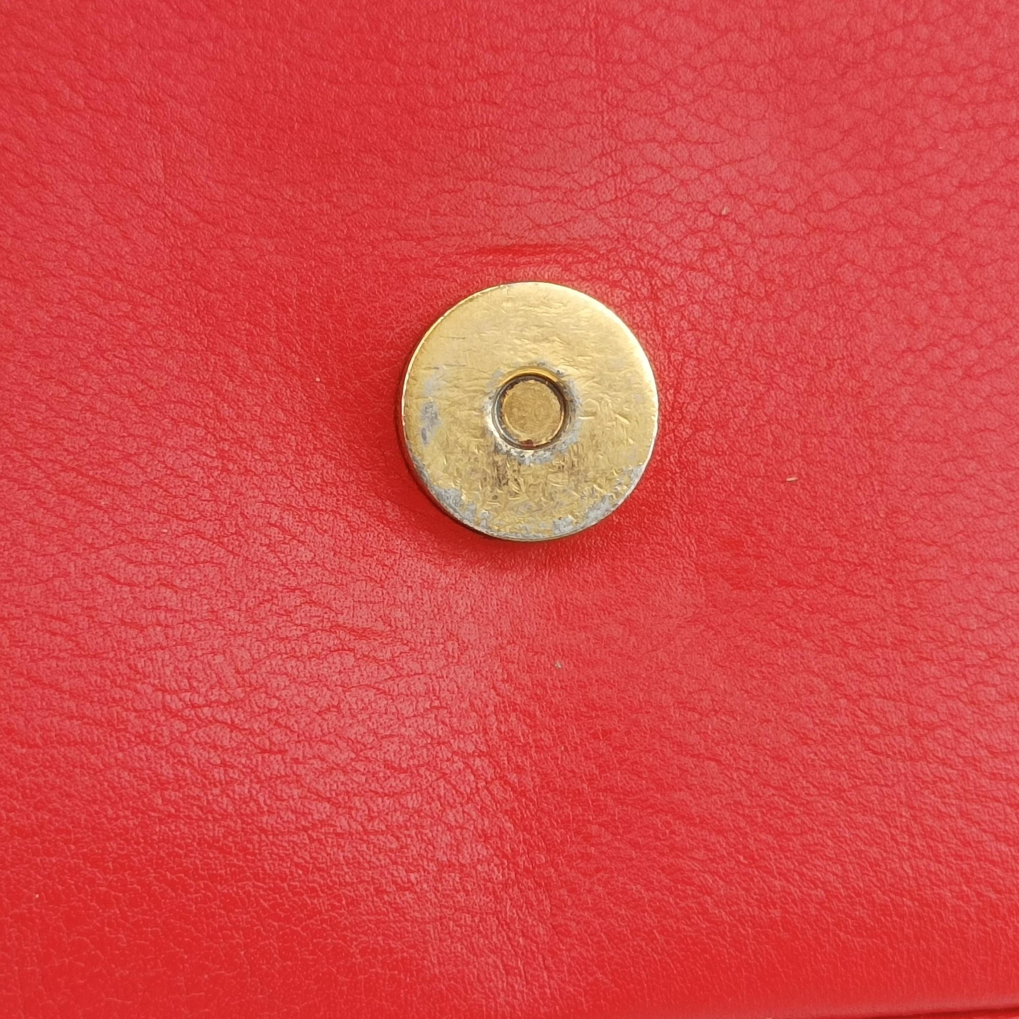 Pre-owned Louis Vuitton MARIGNAN Brown × Coquelicot Monogram Canvas×calf leather M44286 shoulderbag | stylenewstar