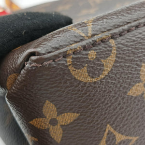 Pre-owned Louis Vuitton MARIGNAN Brown × Coquelicot Monogram Canvas×calf leather M44286 shoulderbag | stylenewstar