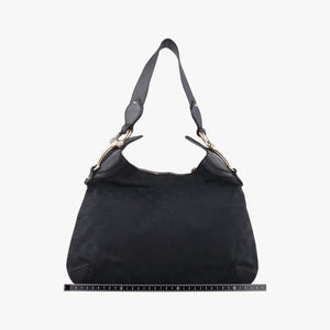 Pre-owned Gucci Hobo Black canvas 145826 shoulderbag | stylenewstar