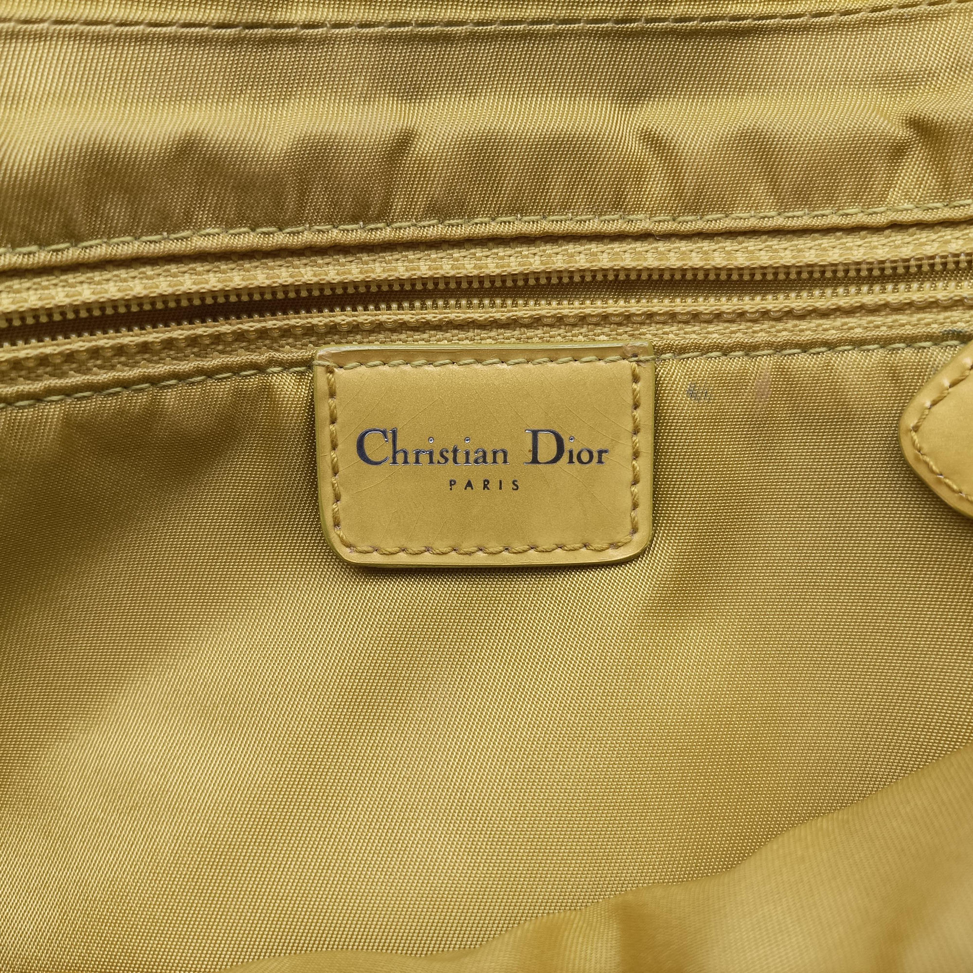 Vintage Christian Dior Maris Pearl Green leather  shoulderbag | stylenewstar