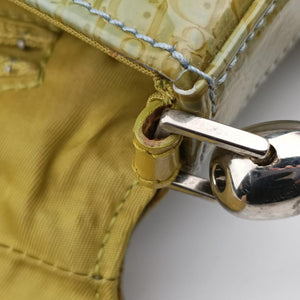 Vintage Christian Dior Maris Pearl Green leather  shoulderbag | stylenewstar