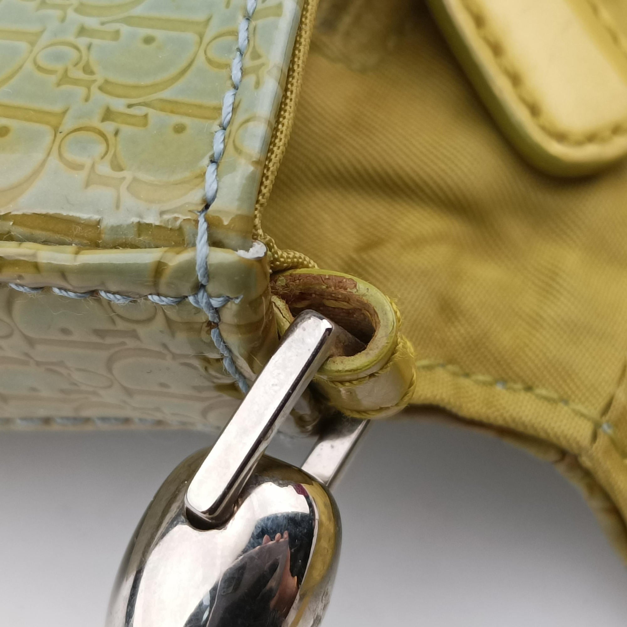 Vintage Christian Dior Maris Pearl Green leather  shoulderbag | stylenewstar